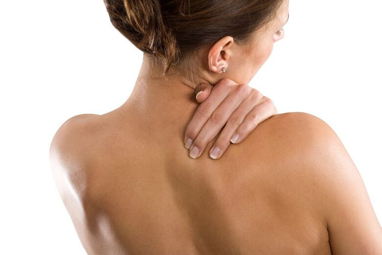 woman's neck pain